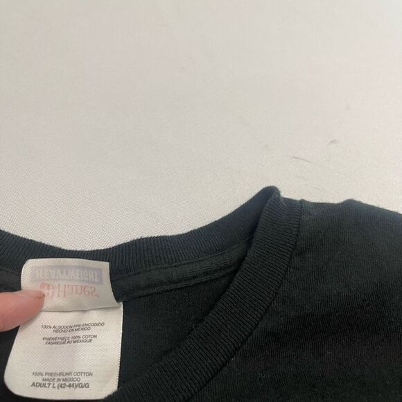 Led Zeppelin VTG Hanes Heavyweight Black T-Shirt Size Large - Picture 4 of 6